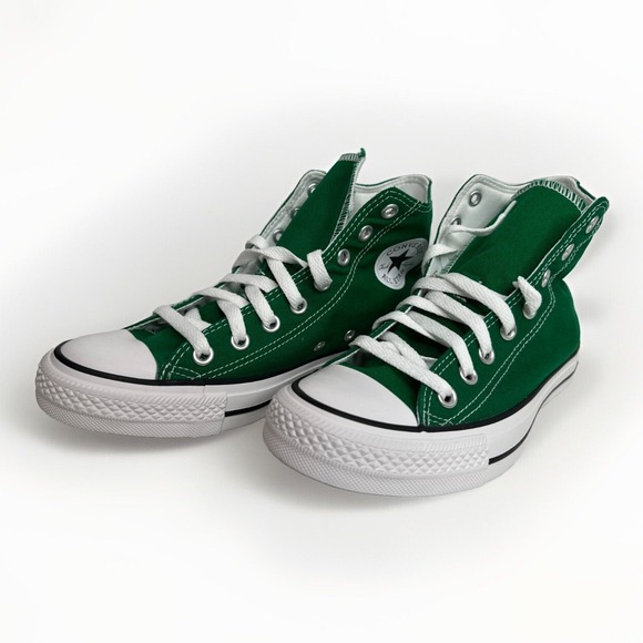 Converse Chuck Taylor All Star Hightops Women's 8.5 Men's 6.5 Amazon Green - Picture 2 of 9